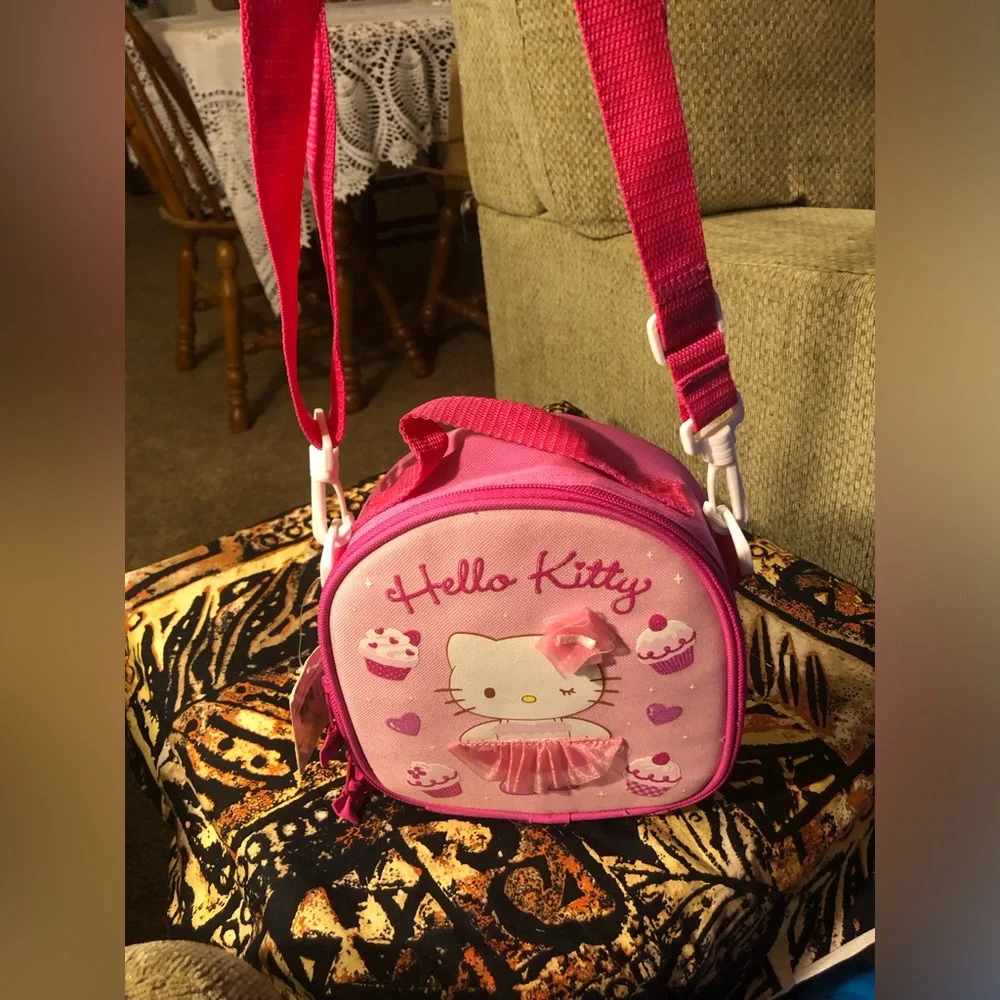 New Hello Kitty Ballerina Lunch Bag Box & Sandwich Container 2 Pc